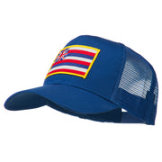 Hawaii State Patched Cotton Twill Mesh Cap