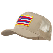 Hawaii State Patched Cotton Twill Mesh Cap