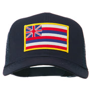 Hawaii State Patched Cotton Twill Mesh Cap