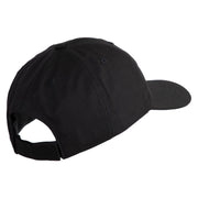 The Few The Proud Embroidered 6 Panel Unstructured Cotton Twill Cap Made in USA - Black OSFM