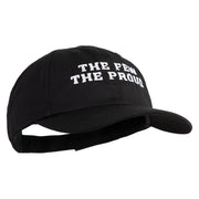 The Few The Proud Embroidered 6 Panel Unstructured Cotton Twill Cap Made in USA - Black OSFM