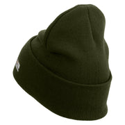 Licensed 1st Special Forces Command Embroidered 12 Inch Long Knitted Beanie - Olive OSFM