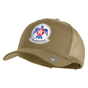 USAF Thunderbirds Embroidered Solid Cotton Twill Mesh Cap - Khaki OSFM