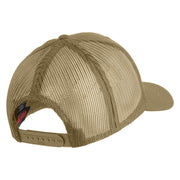USAF Thunderbirds Embroidered Solid Cotton Twill Mesh Cap - Khaki OSFM