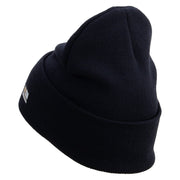 Licensed 1st Special Forces Command Embroidered 12 Inch Long Knitted Beanie - Navy OSFM