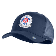 USAF Thunderbirds Embroidered Solid Cotton Twill Mesh Cap - Navy OSFM
