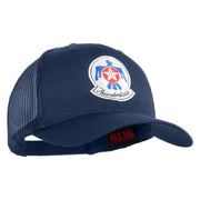 USAF Thunderbirds Embroidered Solid Cotton Twill Mesh Cap - Navy OSFM