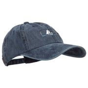 Ship in a Bottle Embroidered Washed Cotton Twill Cap