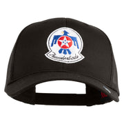 USAF Thunderbirds Embroidered Solid Cotton Twill Mesh Cap - Charcoal OSFM