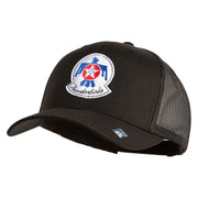 USAF Thunderbirds Embroidered Solid Cotton Twill Mesh Cap - Charcoal OSFM