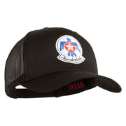 USAF Thunderbirds Embroidered Solid Cotton Twill Mesh Cap - Charcoal OSFM
