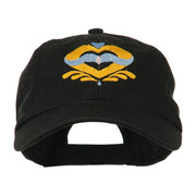 Heart Emblem Embroidered Cap