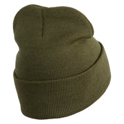 Jersey Crafton Hills Embroidered 12 inch Acrylic Blank Cuff Long Beanie - Olive OSFM