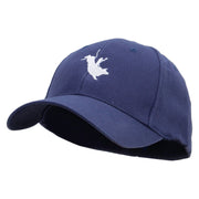 Bull Riding Embroidered Low Profile Washed Flex Cap - Navy OSFM