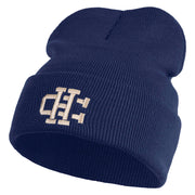 Jersey Crafton Hills Embroidered 12 inch Acrylic Blank Cuff Long Beanie - Navy OSFM