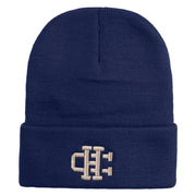 Jersey Crafton Hills Embroidered 12 inch Acrylic Blank Cuff Long Beanie - Navy OSFM