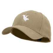 Bull Riding Embroidered Low Profile Washed Flex Cap - Khaki OSFM