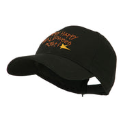 Happy Happy Halloween Night Star Embroidered Cap