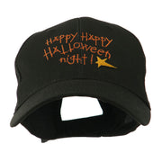 Happy Happy Halloween Night Star Embroidered Cap