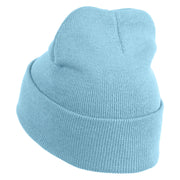 Jersey Crafton Hills Embroidered 12 inch Acrylic Blank Cuff Long Beanie - Light-Blue OSFM