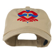 Heart Emblem Embroidered Cap