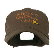 Happy Happy Halloween Night Star Embroidered Cap