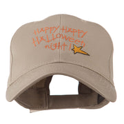 Happy Happy Halloween Night Star Embroidered Cap