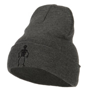 Halloween Body Skeleton Embroidered Long Beanie