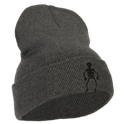 Halloween Body Skeleton Embroidered Long Beanie