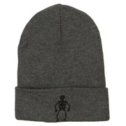 Halloween Body Skeleton Embroidered Long Beanie