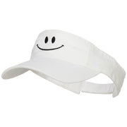 Happy Smile Embroidered Cotton Washed Visor