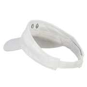 Happy Smile Embroidered Cotton Washed Visor