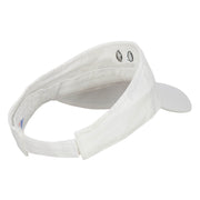 Happy Smile Embroidered Cotton Washed Visor