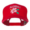 Hawaii State Flower with Aloha Embroidered Trucker Cap