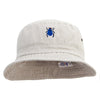 Scarab Beetle Embroidered Washed Hats - Beige M-L