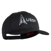 Delta with USSF Embroidered Solid Cotton Twill Pro Style Cap - Black OSFM