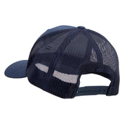 Licensed Eagle Navy Veteran Embroidered Retro Trucker Cap - Navy OSFM