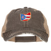 Ohio State Map Flag Embroidered Low Profile Cotton Mesh Cap