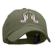 Hands Spiritual Embroidered Pet Spun Washed Cap