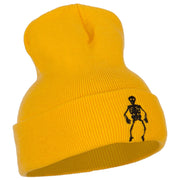 Halloween Body Skeleton Embroidered Long Beanie