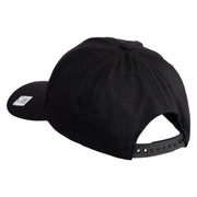 The Few The Proud US Marine Embroidered 6 Panel Structured Cotton Twill Cap Made in USA - Black OSFM