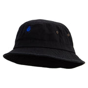 Scarab Beetle Embroidered Washed Hats - Black M-L