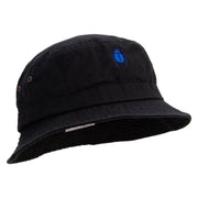 Scarab Beetle Embroidered Washed Hats - Black M-L