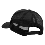Licensed Eagle Navy Veteran Embroidered Retro Trucker Cap - Black OSFM