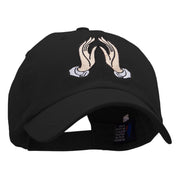 Hands Spiritual Embroidered Pet Spun Washed Cap