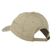 Heraldic Lion Embroidered Washed Cotton Twill Cap