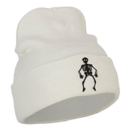 Halloween Body Skeleton Embroidered Long Beanie