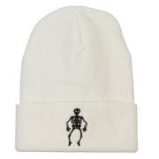 Halloween Body Skeleton Embroidered Long Beanie