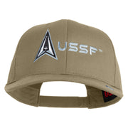 Delta with USSF Embroidered Solid Cotton Twill Pro Style Cap - Khaki OSFM