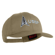 Delta with USSF Embroidered Solid Cotton Twill Pro Style Cap - Khaki OSFM